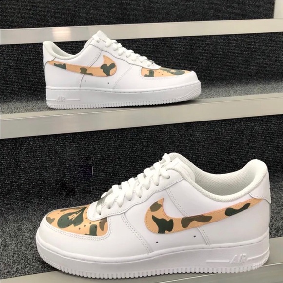 “Camo” Nike Air Force 1s (Custom Made/Painted) - Picture 7 of 8